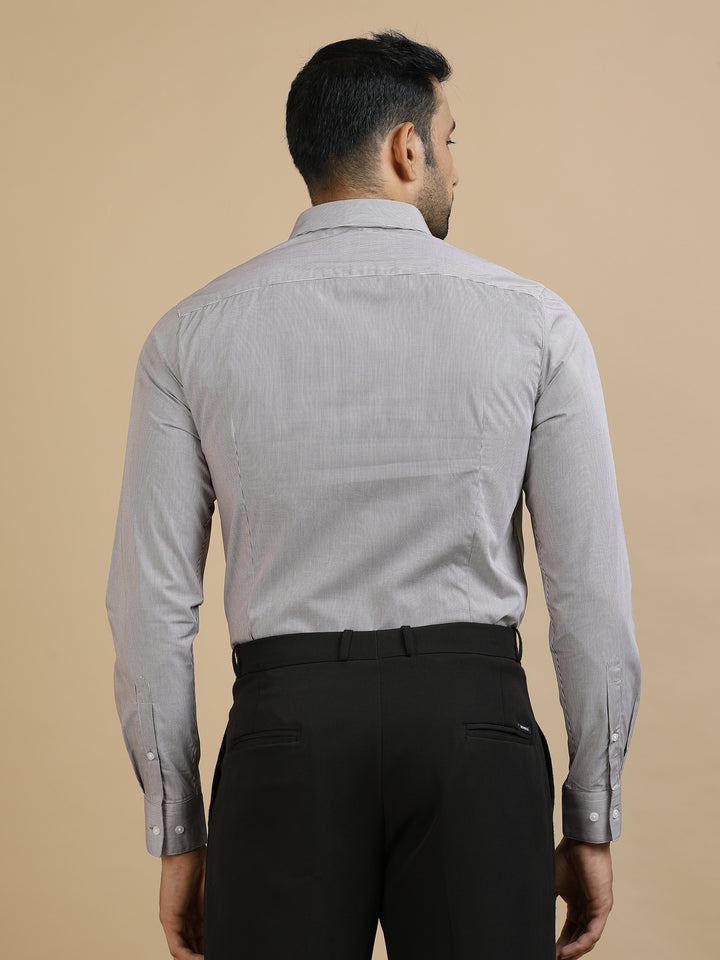 B&W Small Checked Giza Shirt