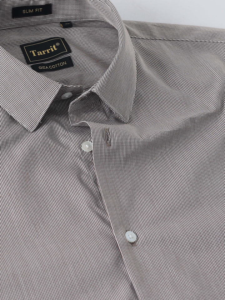 B&W Small Checked Giza Shirt