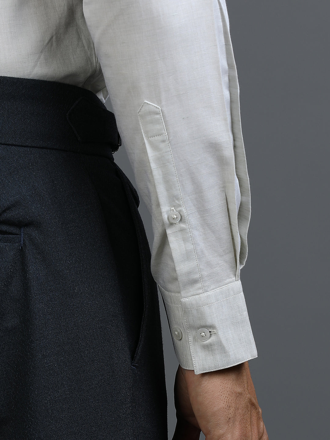 Grey Giza Cotton Shirt