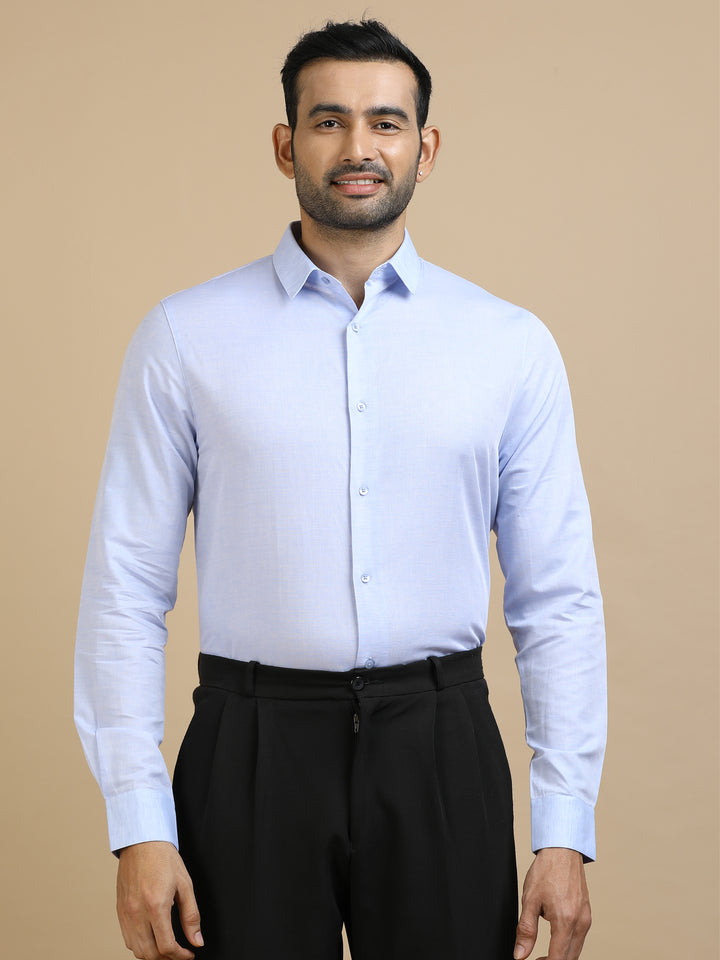 Blue Giza Cotton Shirt