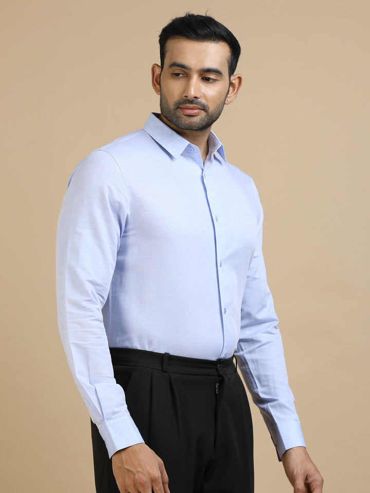 Blue Giza Cotton Shirt