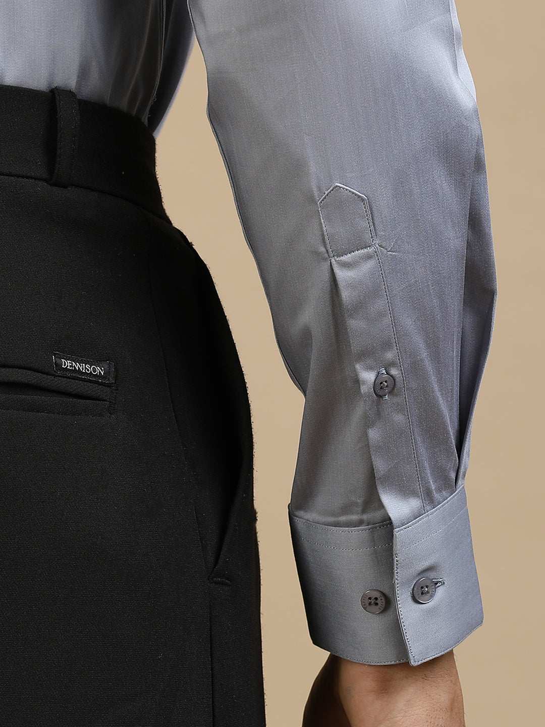 Gray Giza Cotton Shirt