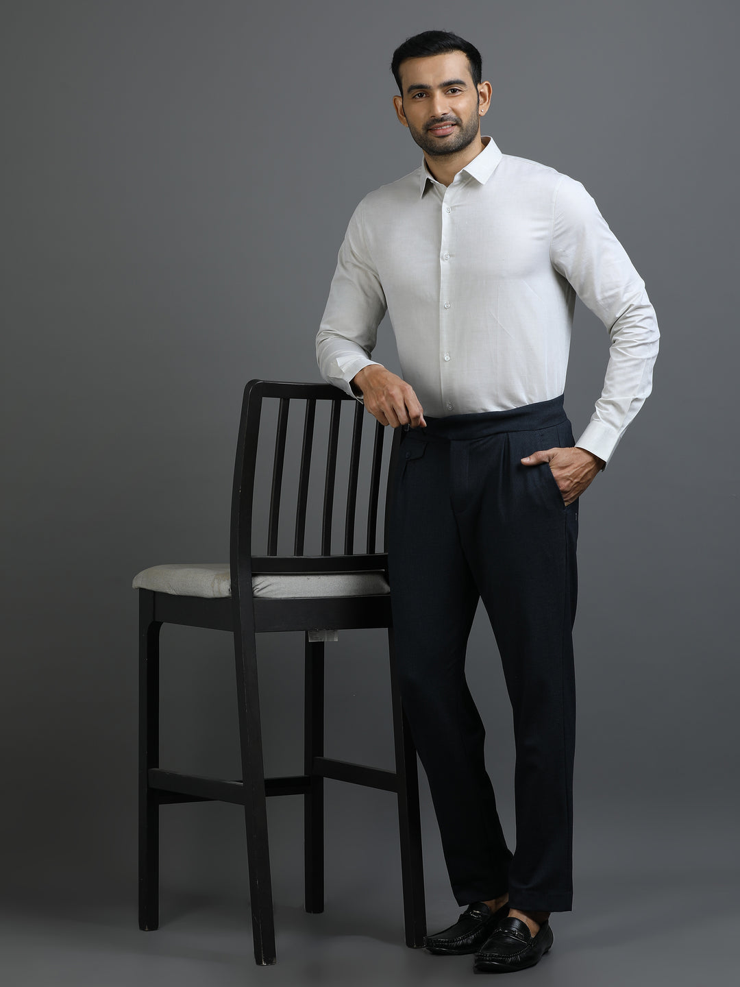 Grey Giza Cotton Shirt