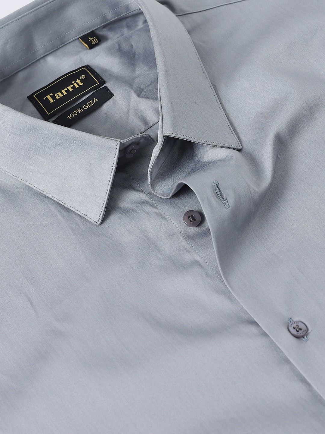 Gray Giza Cotton Shirt
