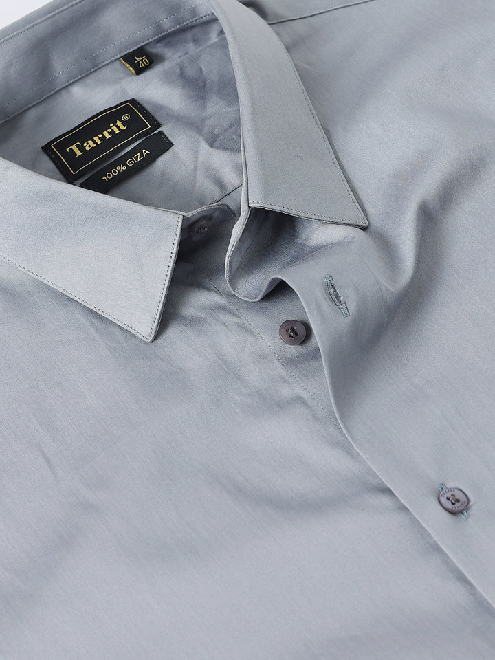 Gray Giza Cotton Shirt