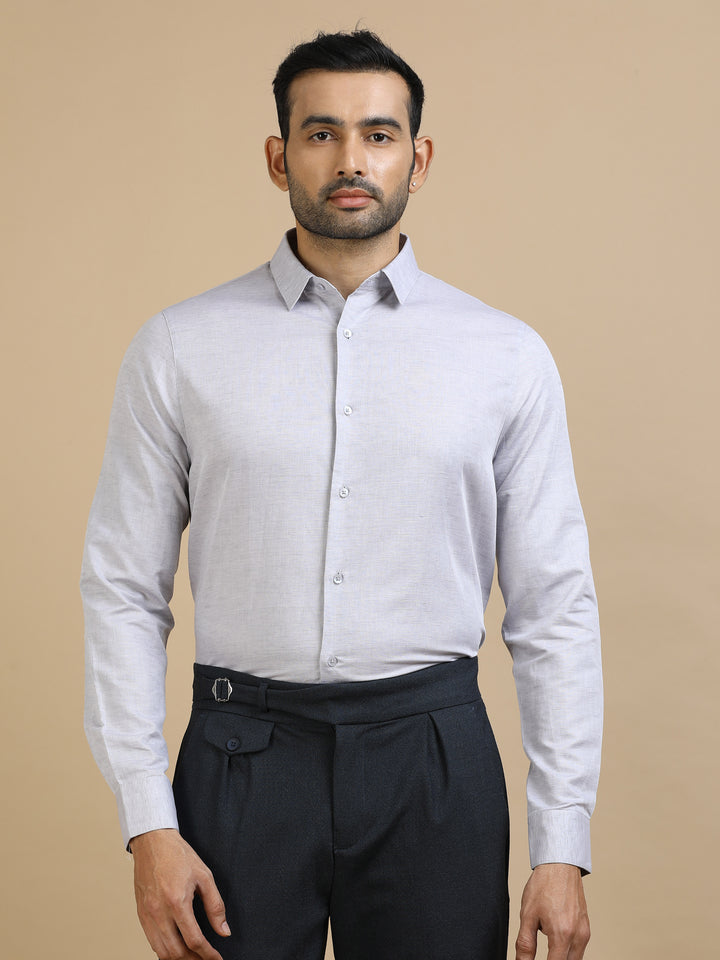 Grey Giza Cotton Shirt