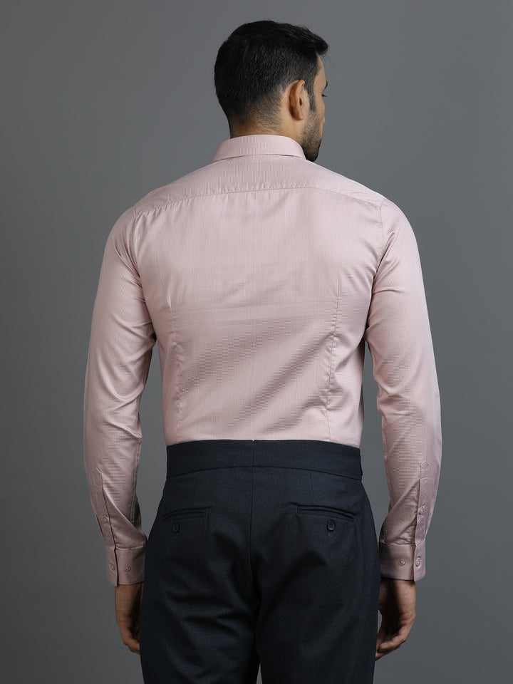 Pink Checked Giza Shirt