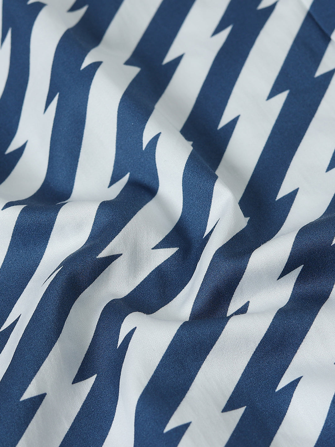 Zig Zag Blue Giza Shirt