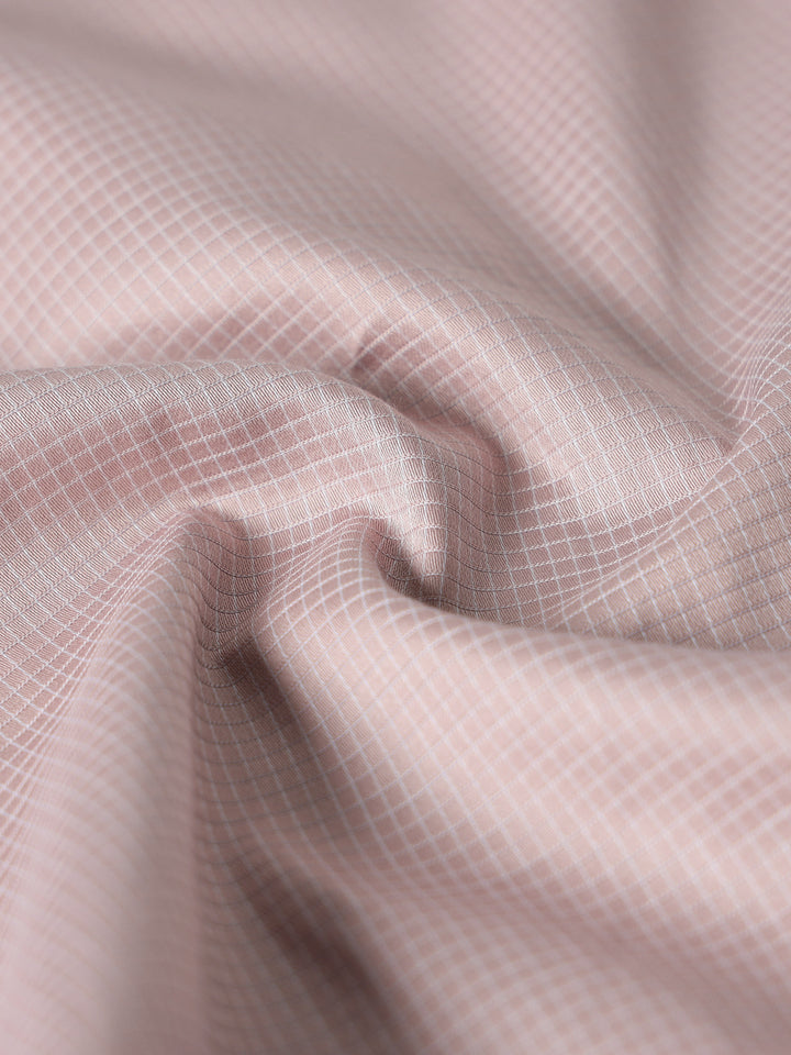 Pink Checked Giza Shirt