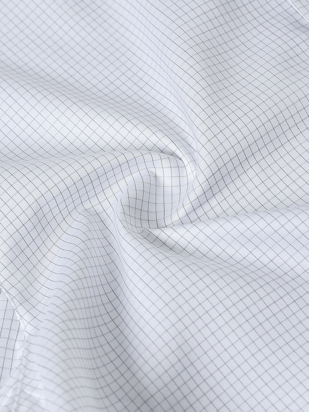 White Checked Giza Cotton Shirt