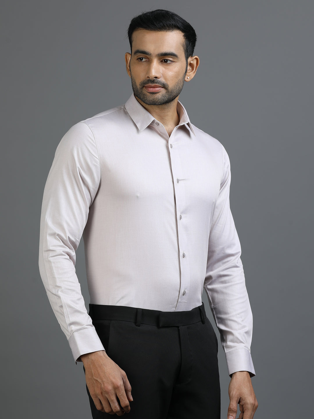 Grey Giza Cotton Shirt