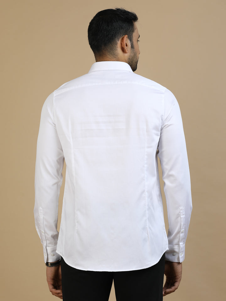 White Lion Jacquard Shirt