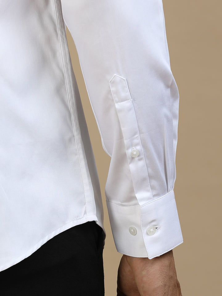 White Lion Jacquard Shirt