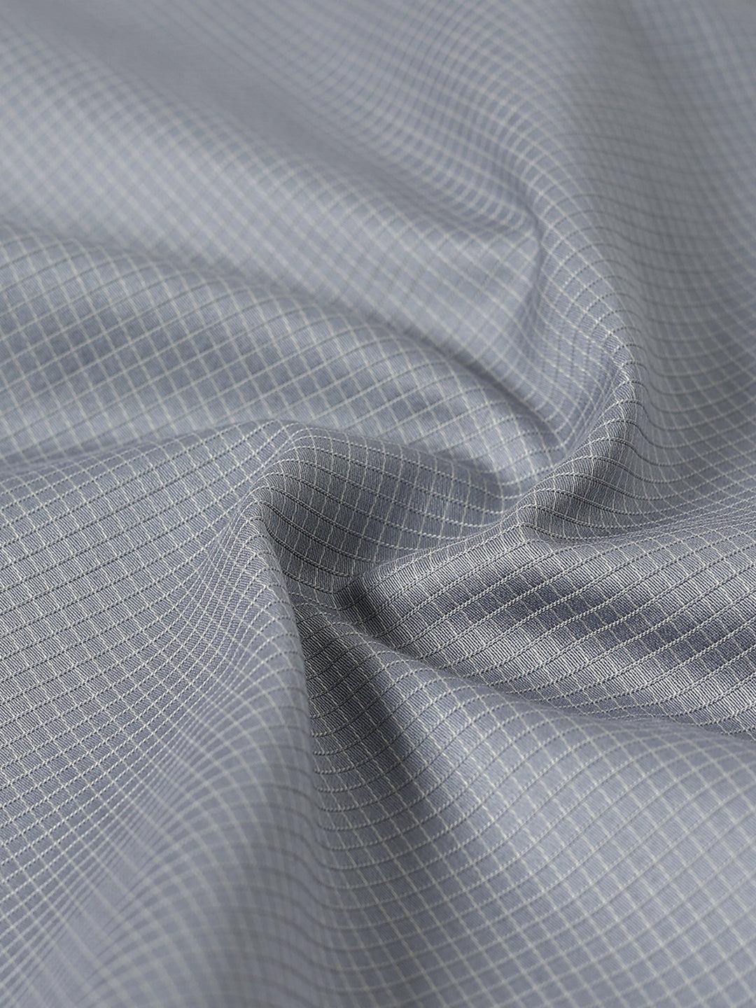 Grey Checked Giza cotton Shirt