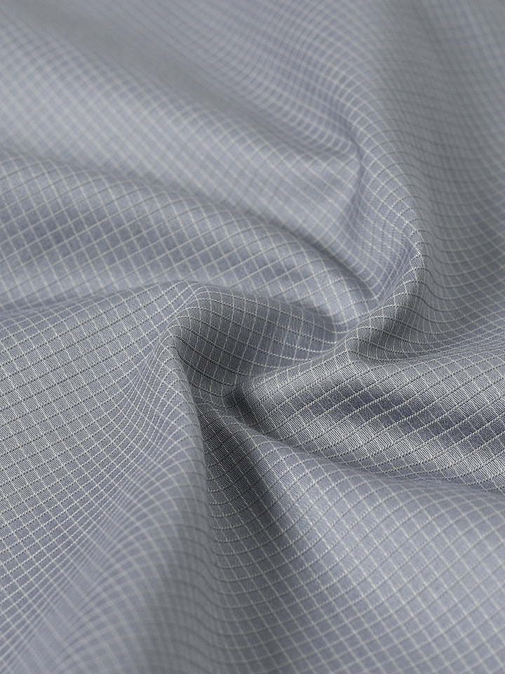 Grey Checked Giza cotton Shirt