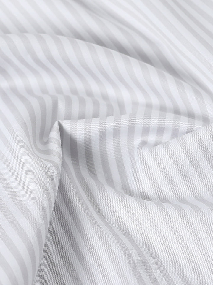 Grey Vertical Stripe Giza Shirt