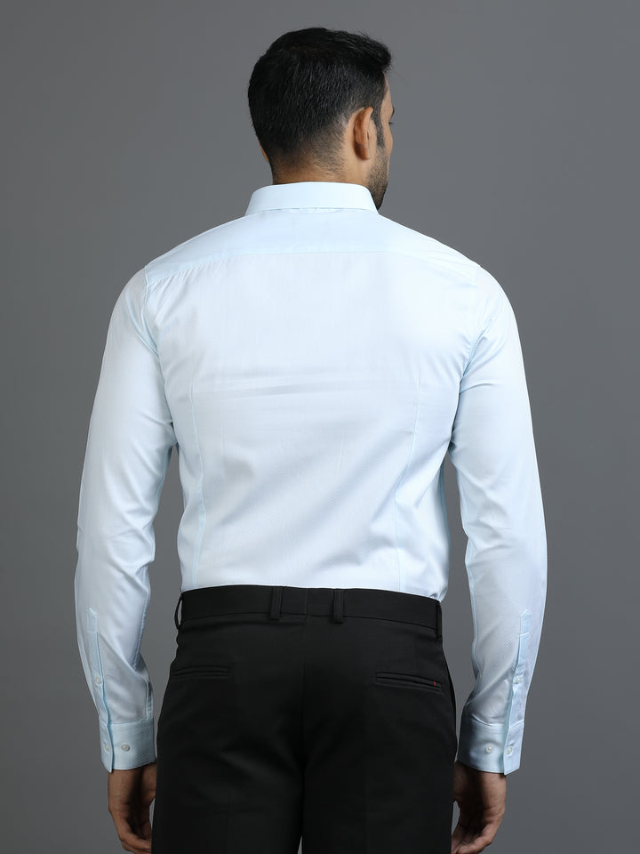 Mint Blue Geometric Giza Shirt