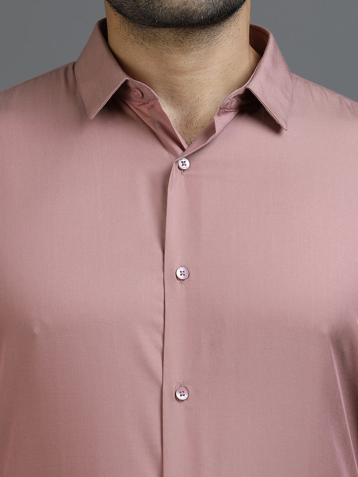 Solid Pink Tencel shirt