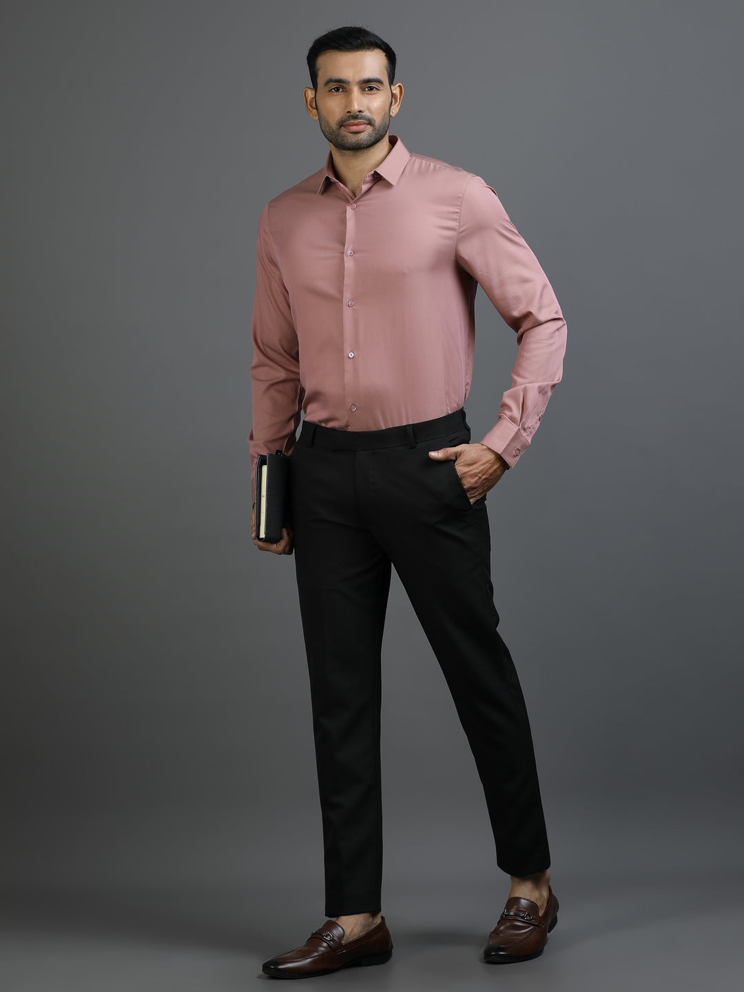 Solid Pink Tencel shirt