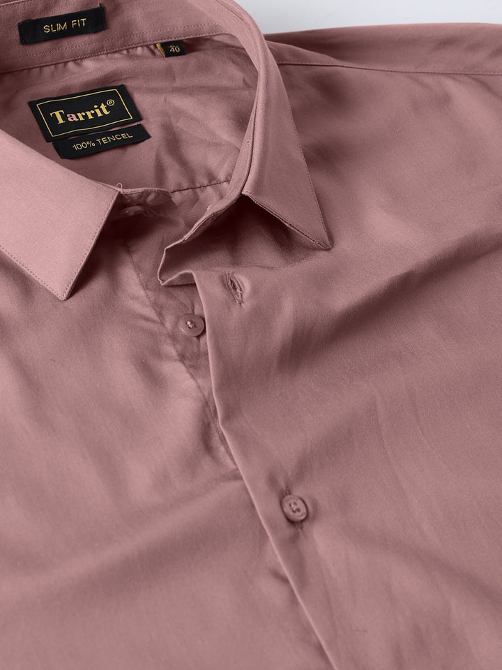 Solid Pink Tencel shirt
