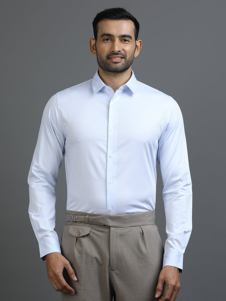 Blue Geometric Giza Shirt