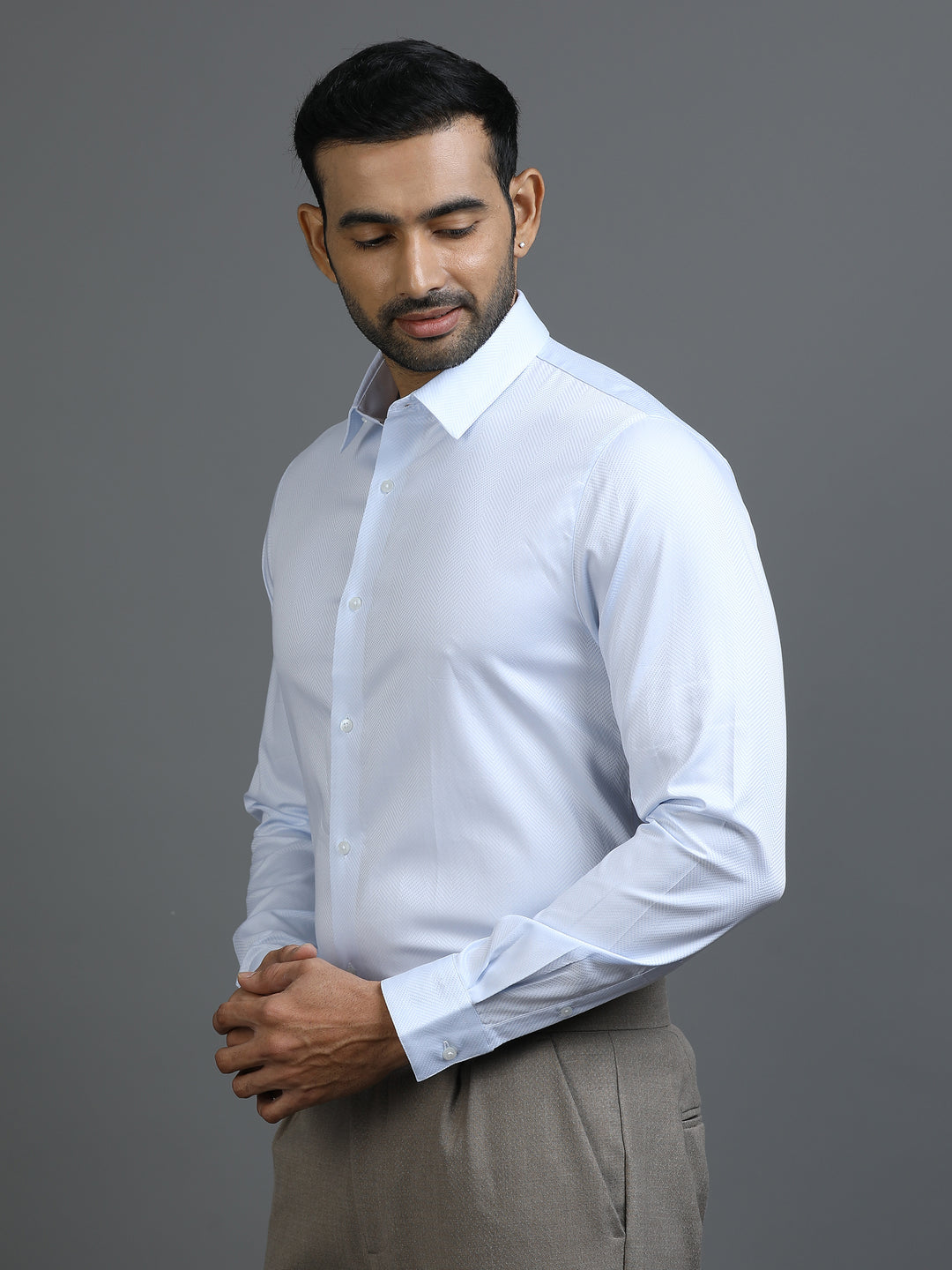 Blue Geometric Giza Shirt