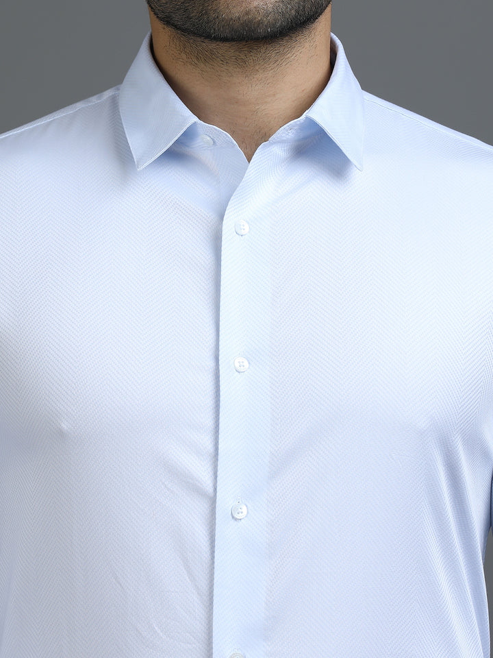 Blue Geometric Giza Shirt