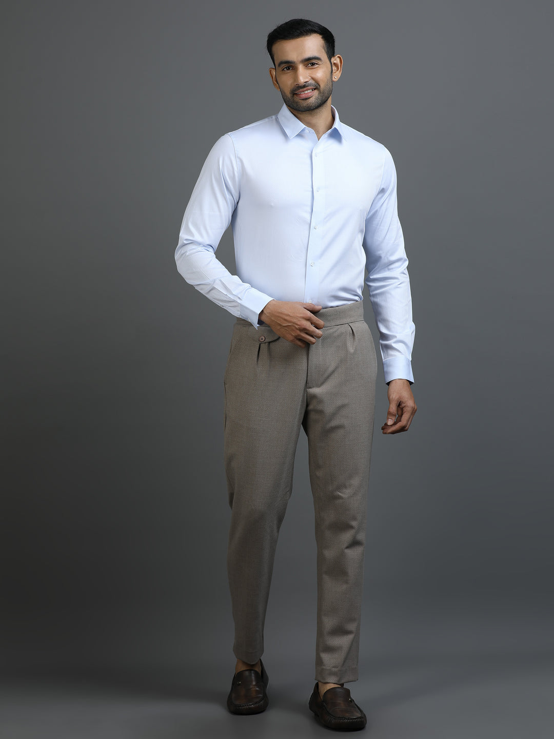 Blue Geometric Giza Shirt