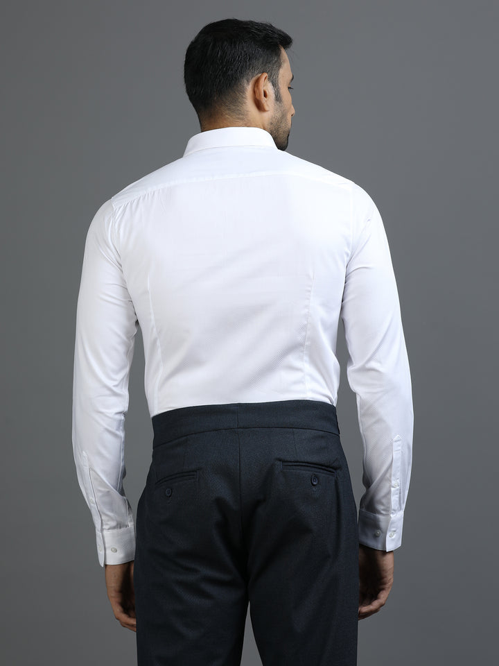 White Geometric Giza Shirt