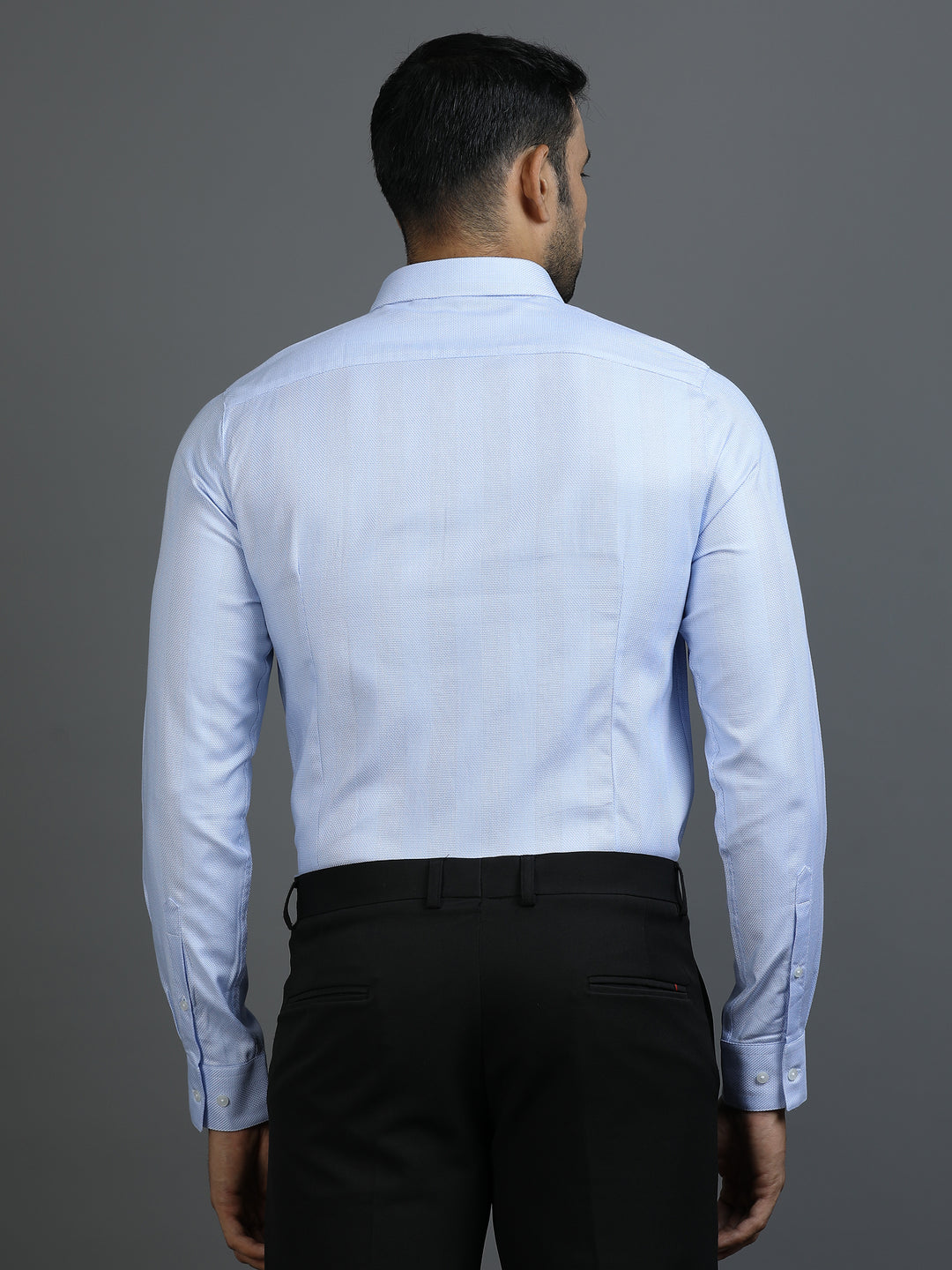 Blue Patterned Giza Shirt