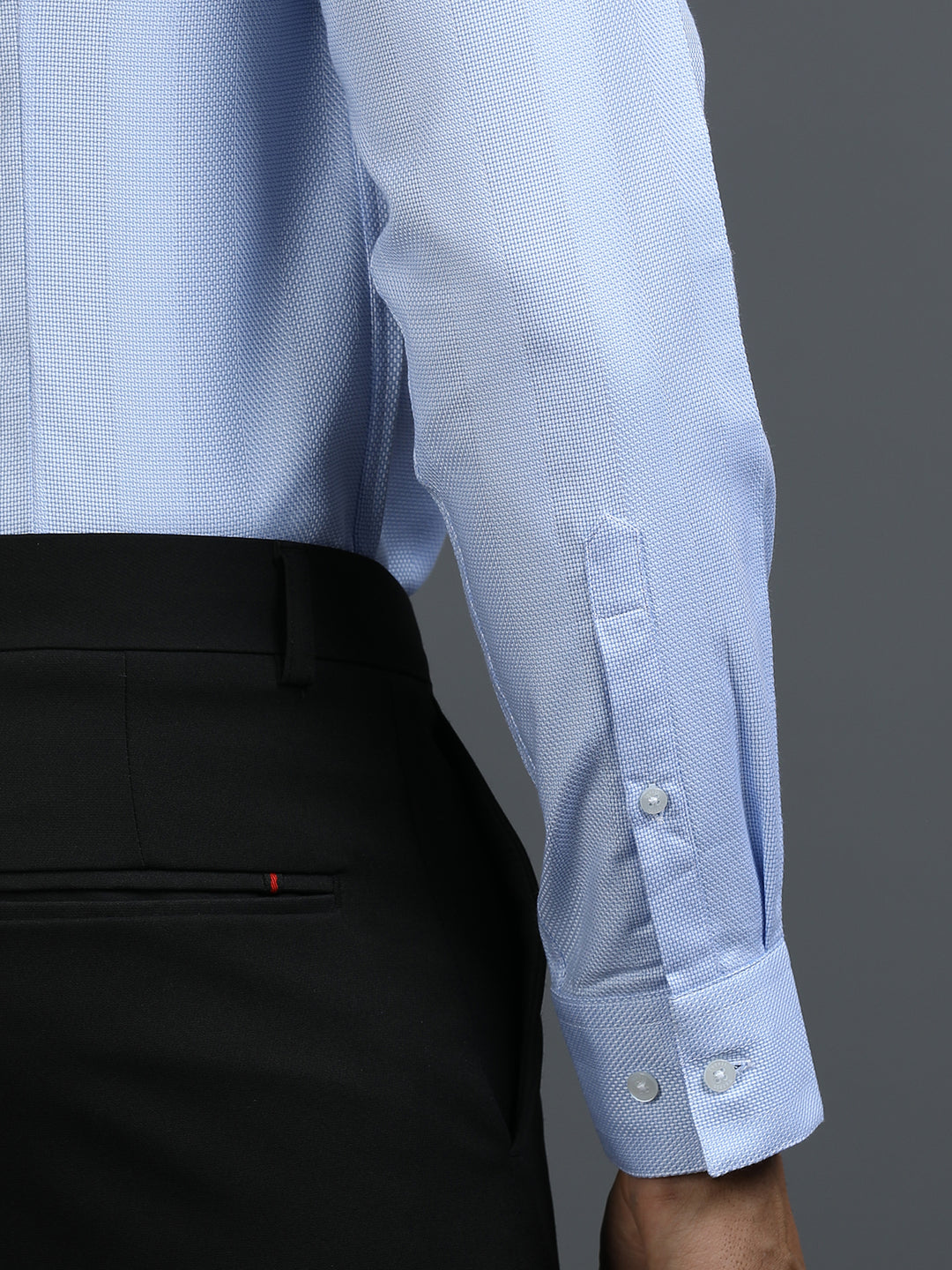 Blue Patterned Giza Shirt