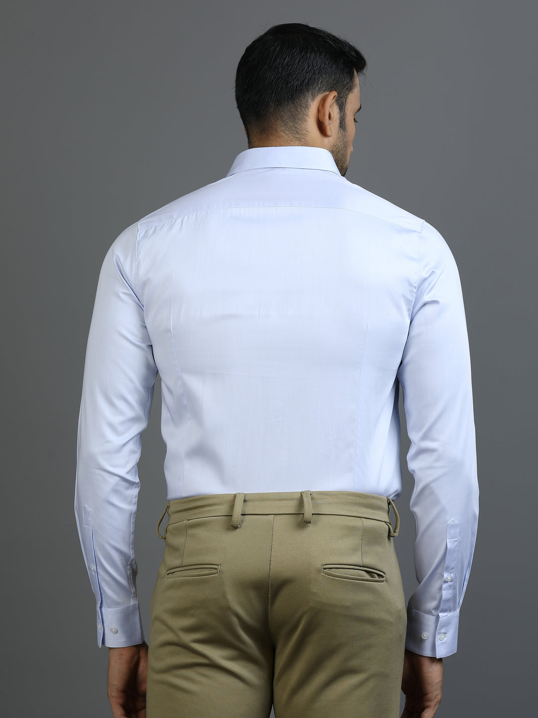 Cloud Blue Giza Cotton Shirt