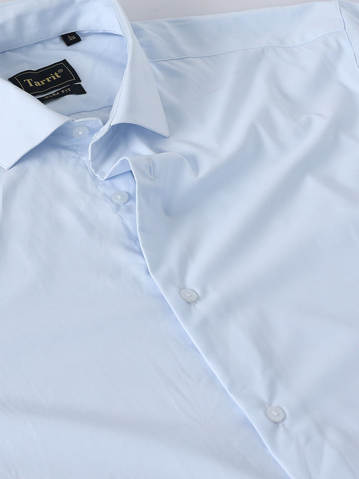 Cloud Blue Giza Cotton Shirt