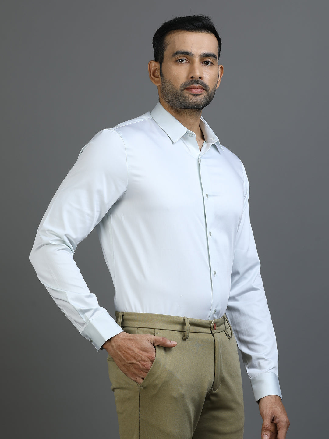 Solod Blue Giza Shirt