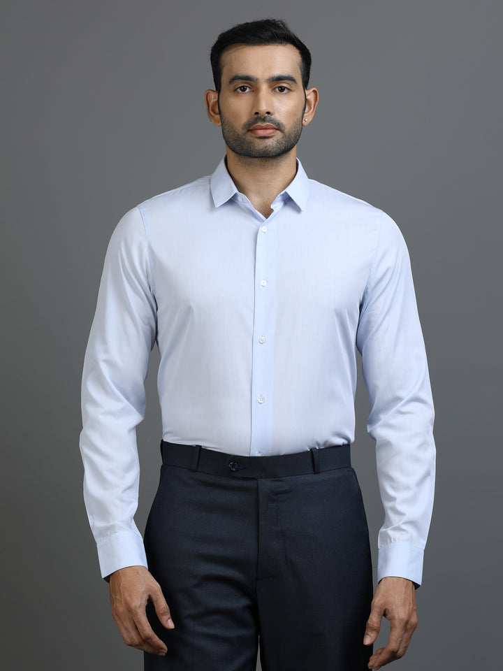Blue Giza Cotton Shirt
