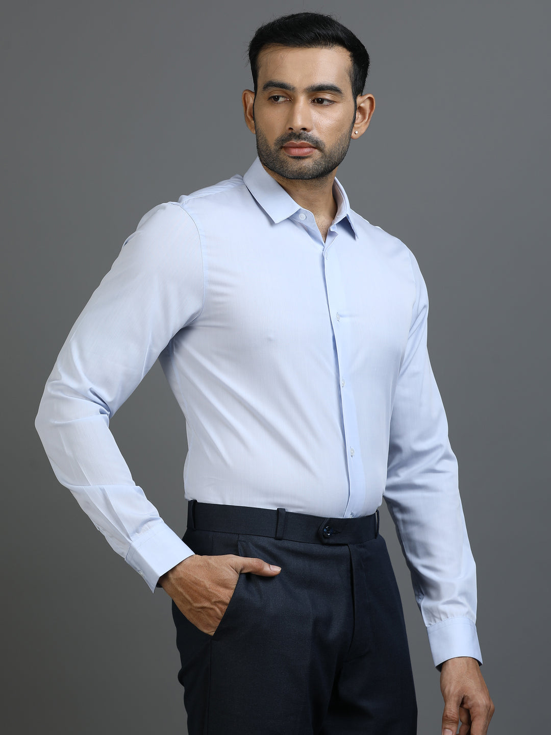 Blue Giza Cotton Shirt