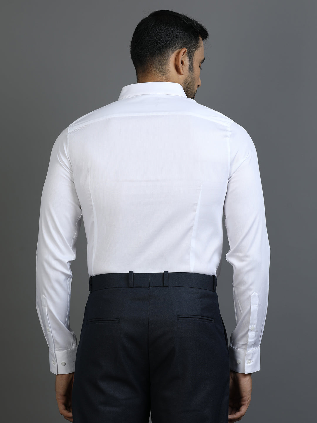 White Striped Giza Shirt