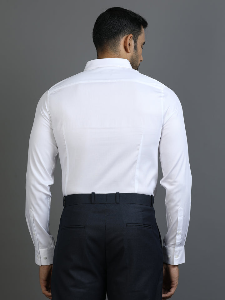 White Striped Giza Shirt