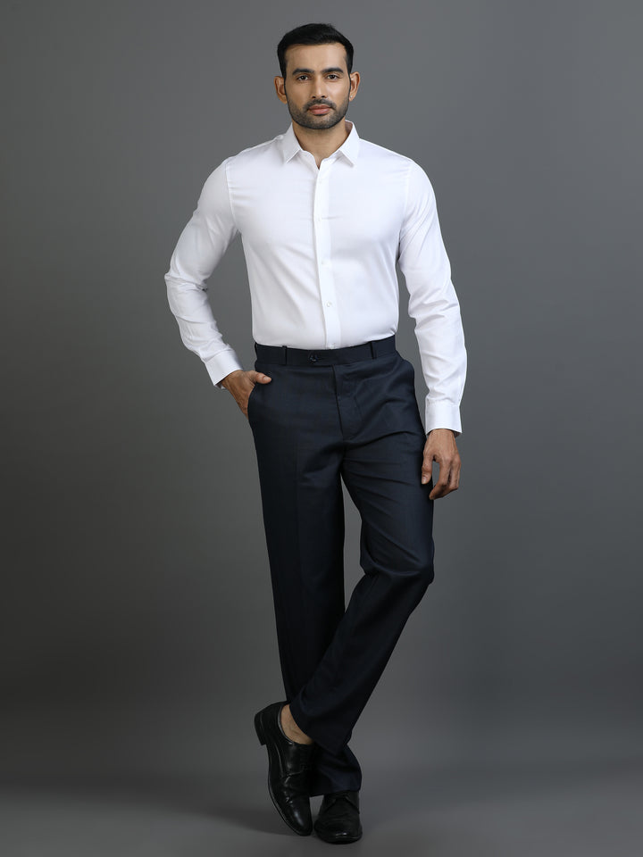 White Striped Giza Shirt