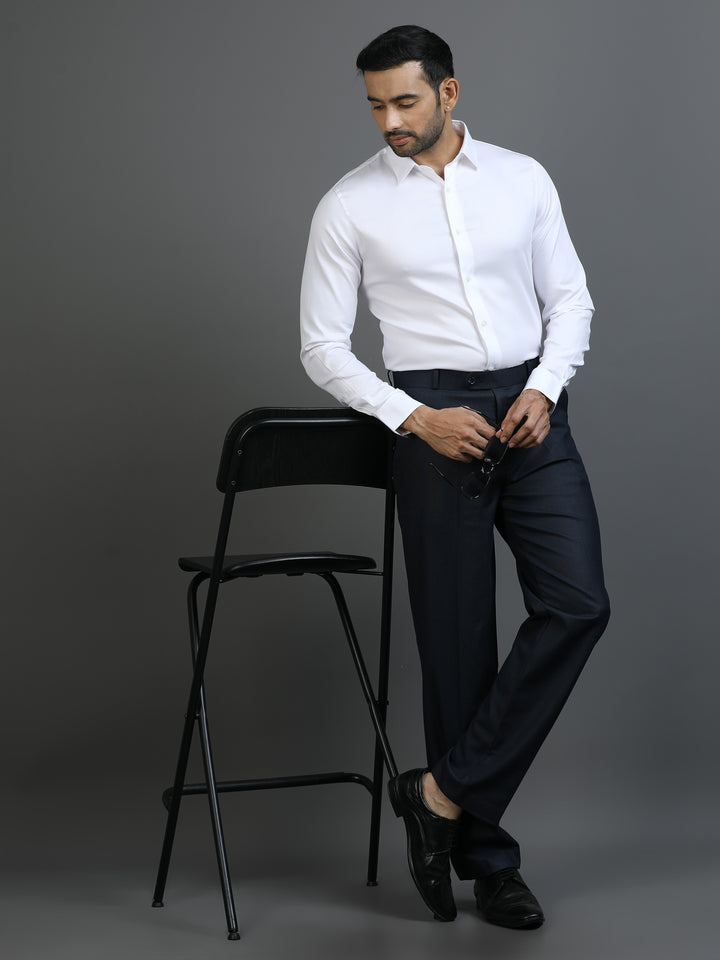 White Striped Giza Shirt