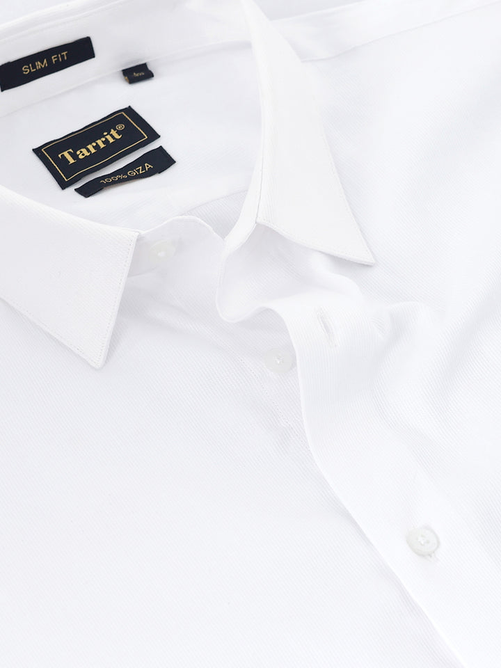 White Striped Giza Shirt