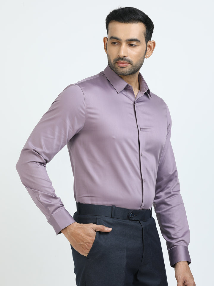 Solid Lavender Giza Shirt