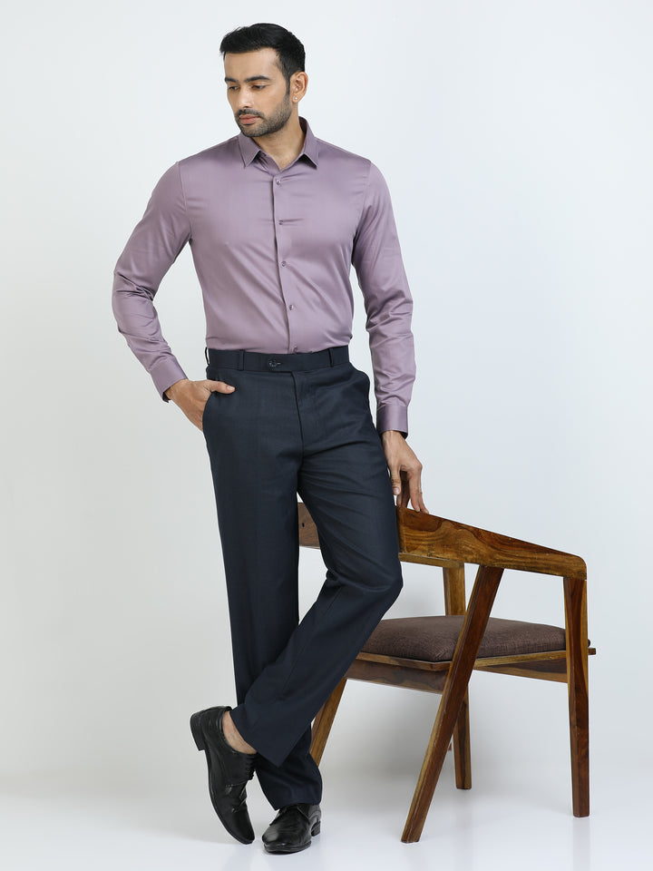Solid Lavender Giza Shirt