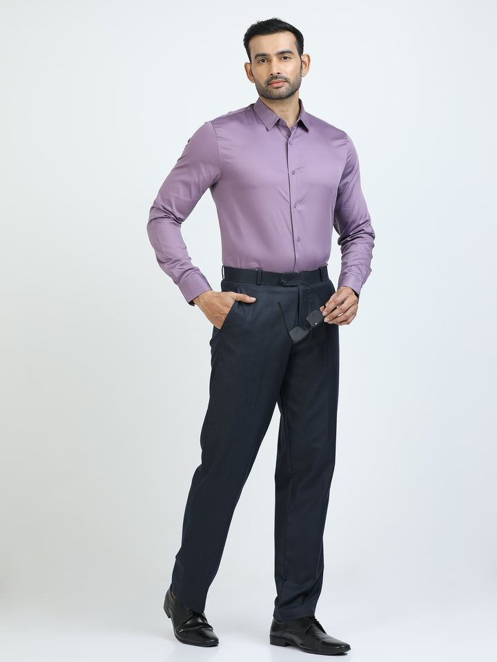Solid Purple Giza Shirt