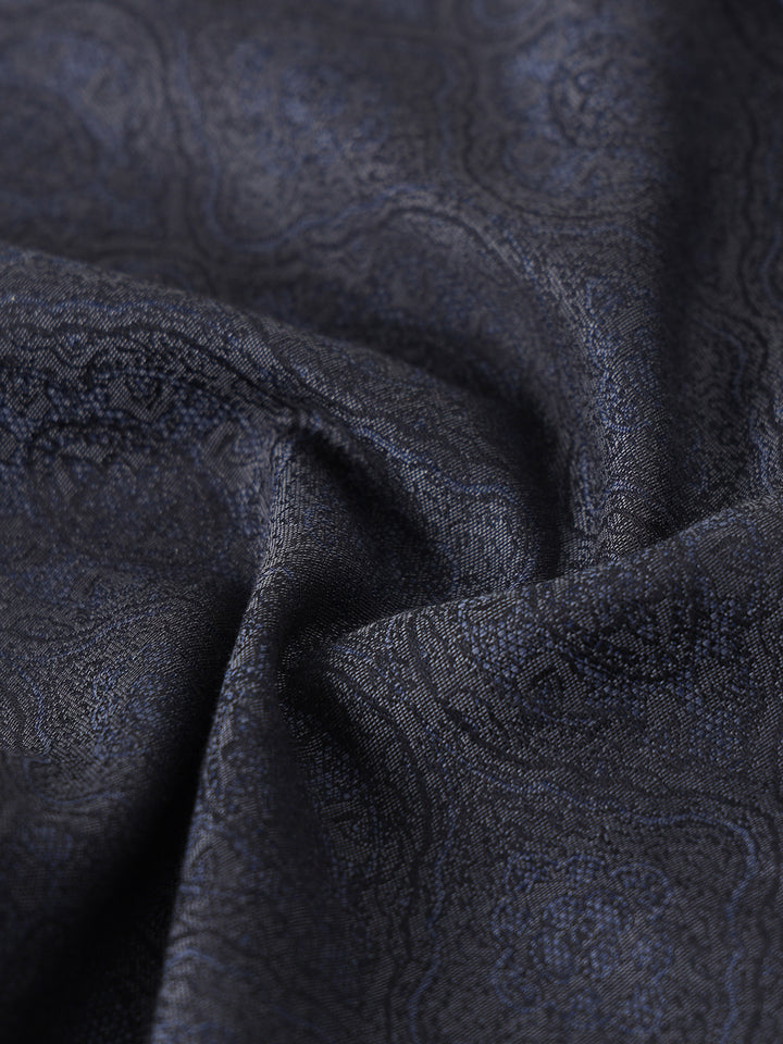 Blue Jacquard Giza Shirt