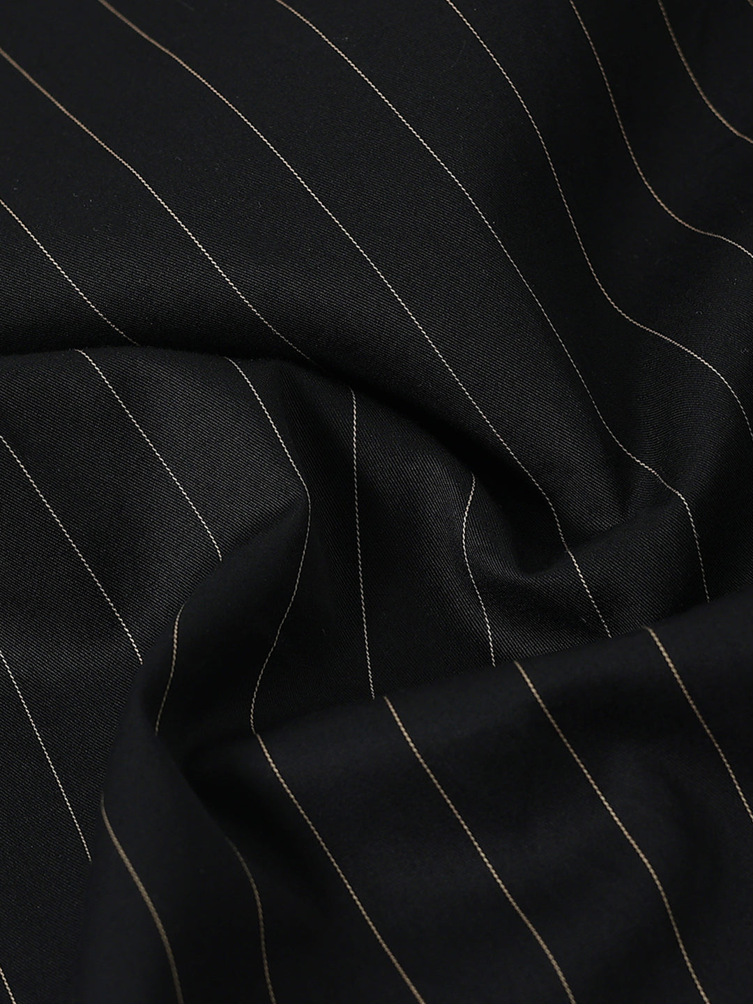 Black Vertical Stripes Giza Shirt