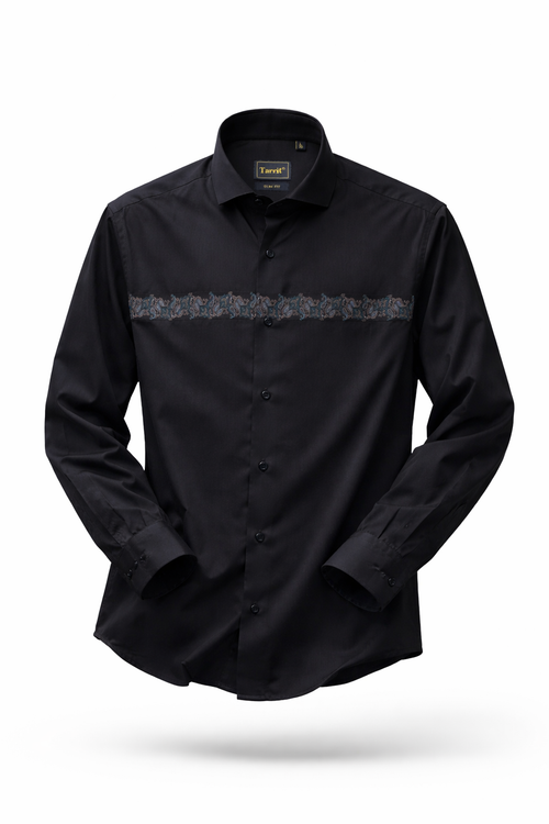 Black with Paisley Accent Band