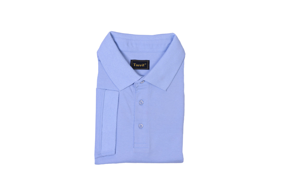 Men's sky blue polo t-shirt