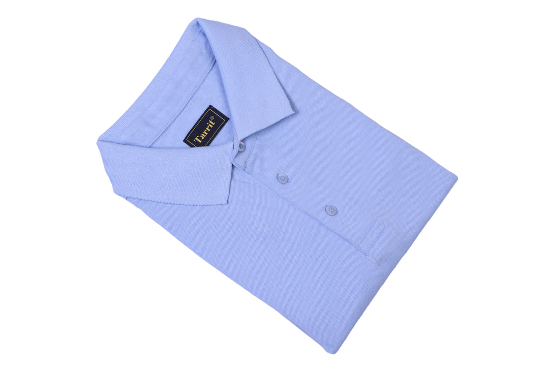 Men's sky blue polo t-shirt