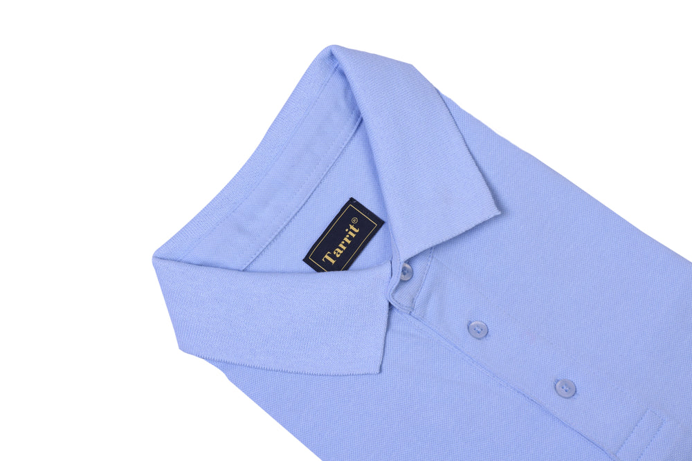 Men's sky blue polo t-shirt